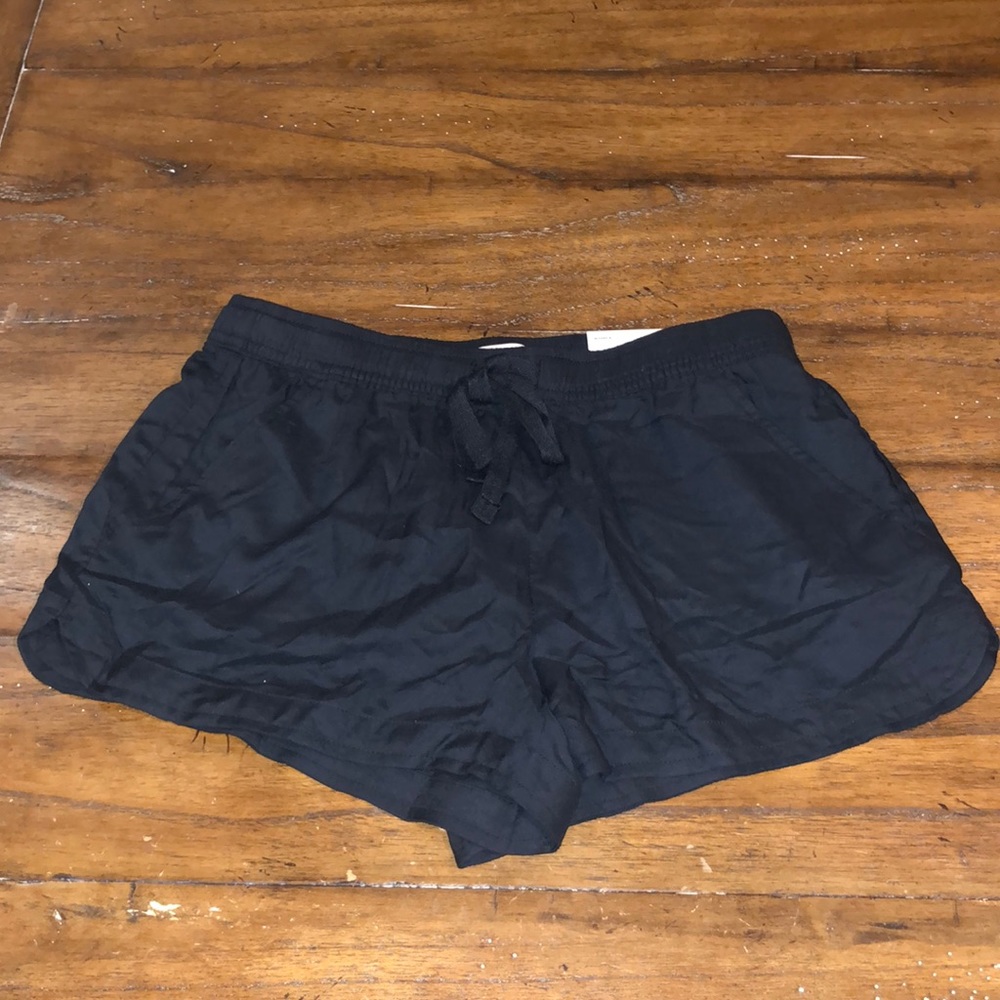 SO Black Athletic Shorts Elastic Waist Lightweight